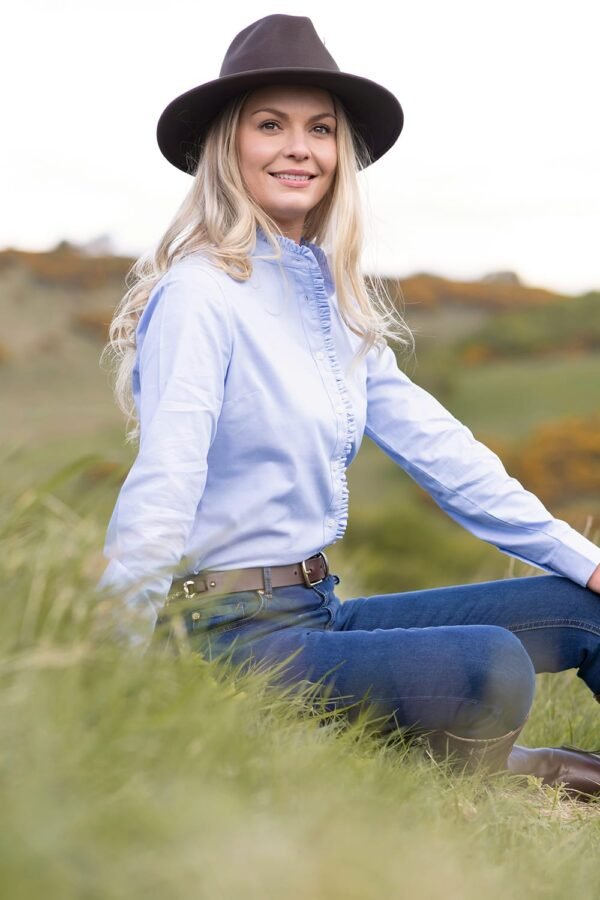 Ladies Blouse Cotton Ruffled - Image 3